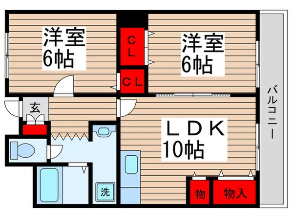 秋山マンションの物件間取画像